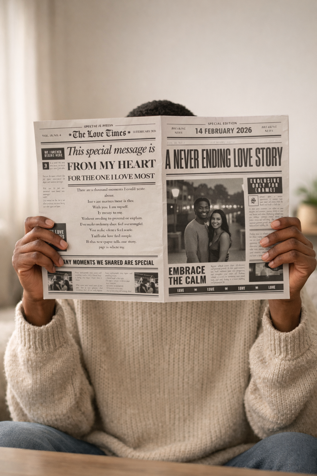 The Love Times – A Valentine’s Day Newspaper