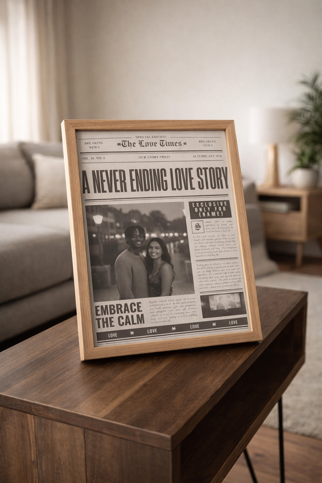 The Love Times – A Valentine’s Day Newspaper